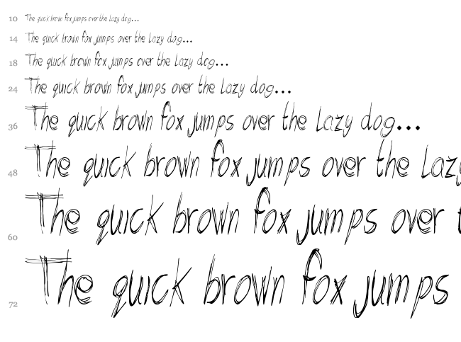 Arcade Book font waterfall